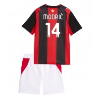 AC Milan Luka Modric #14 Koti Peliasu Lasten 2026-27 Lyhythihainen (+ Lyhyet housut)